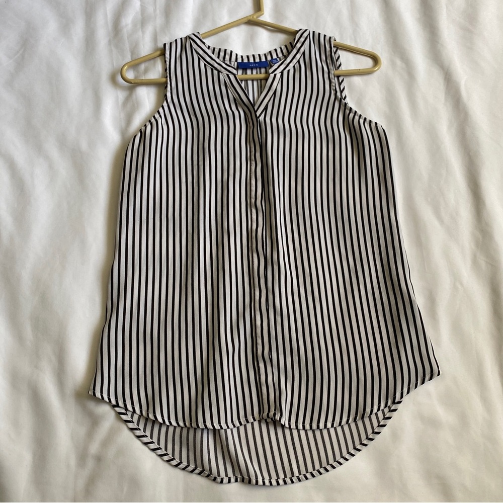Apt.9 stripped button up tank